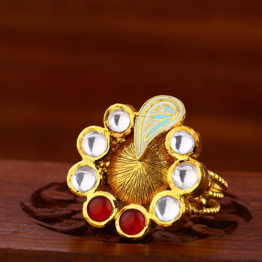 22KT Gold Hallmark Antique Exclusive Ladies Ring LAR114