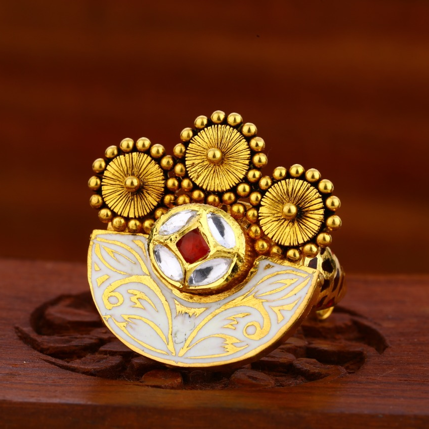 22KT Gold Antique Exclusive Ladies Ring LAR106