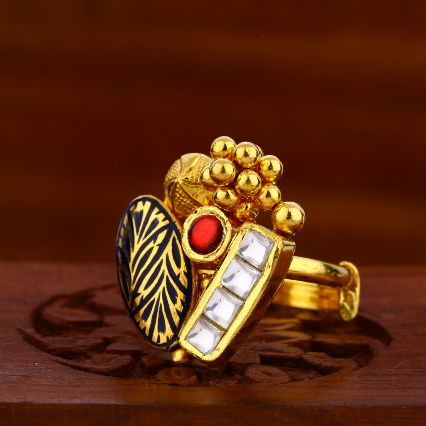 22KT Gold Antique Classic Ladies Ring LAR103