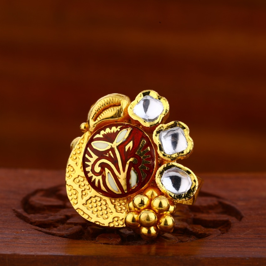 916 Gold CZ Hallmark Antique Exclusive Ladies Ring LAR98