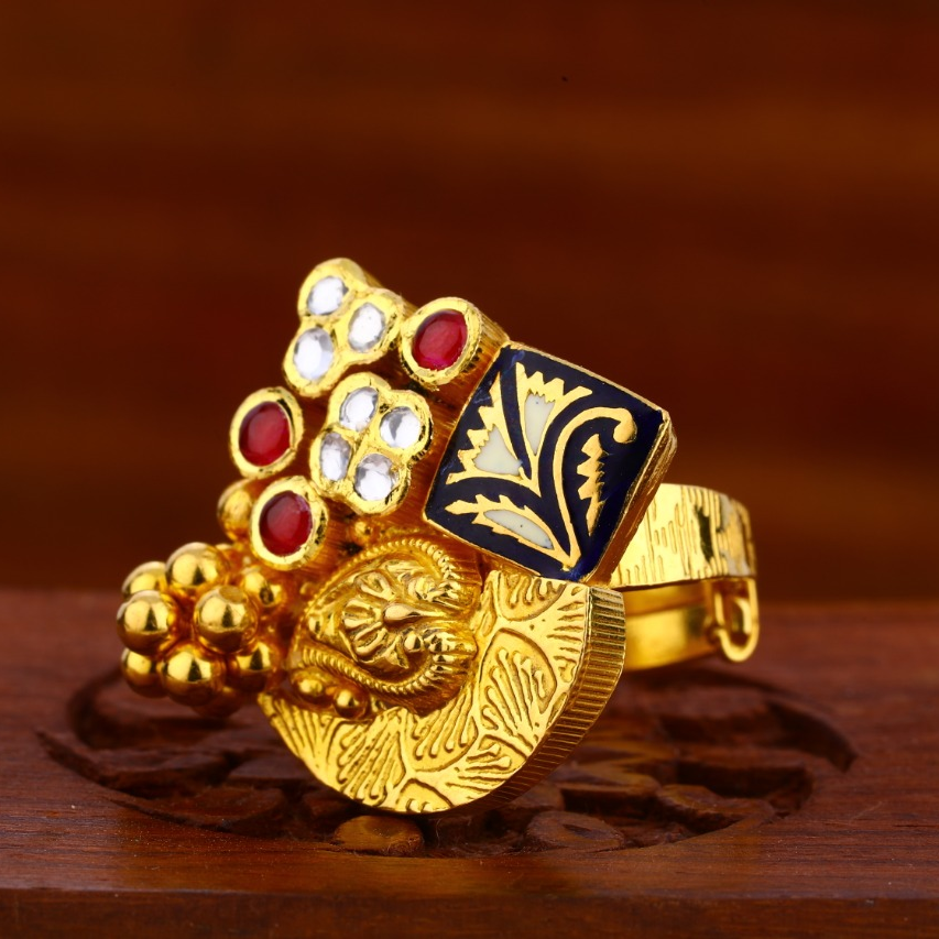 916 Gold CZ Hallmark Antique Delicate Ladies Ring LAR97
