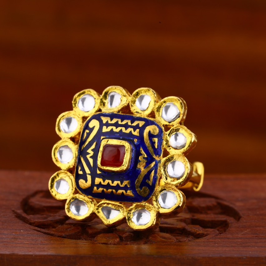 916 Gold CZ Hallmark Antique Delicate Ladies Ring LAR96