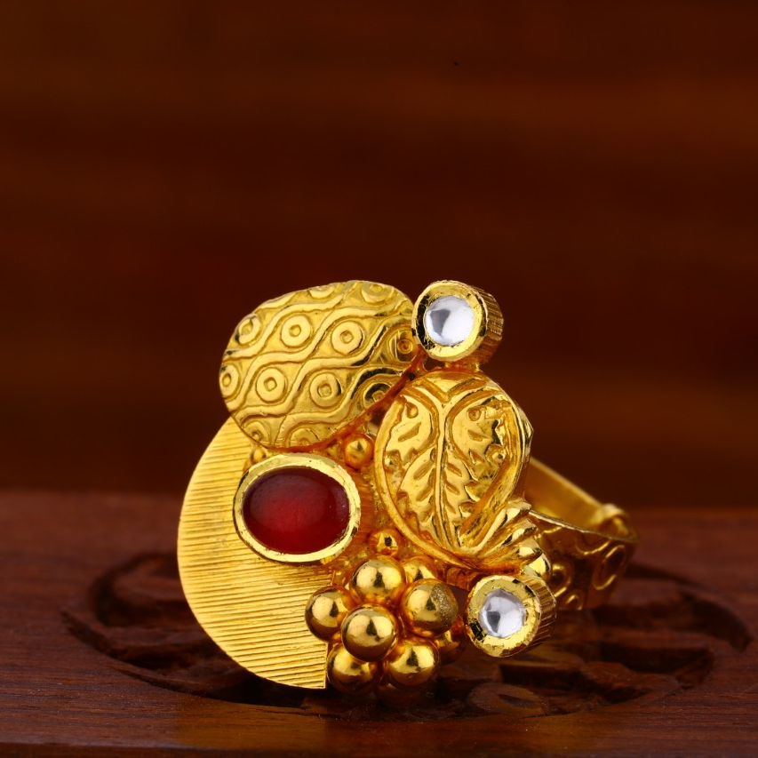 916 Gold CZ Antique Exclusive Ladies Ring LAR89