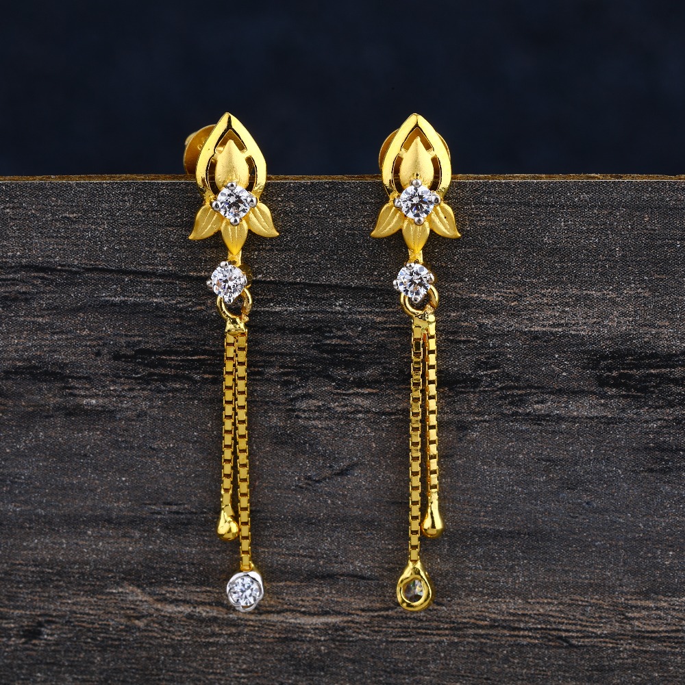 916 Gold Ladies Fancy Jhummar Earring LJE344
