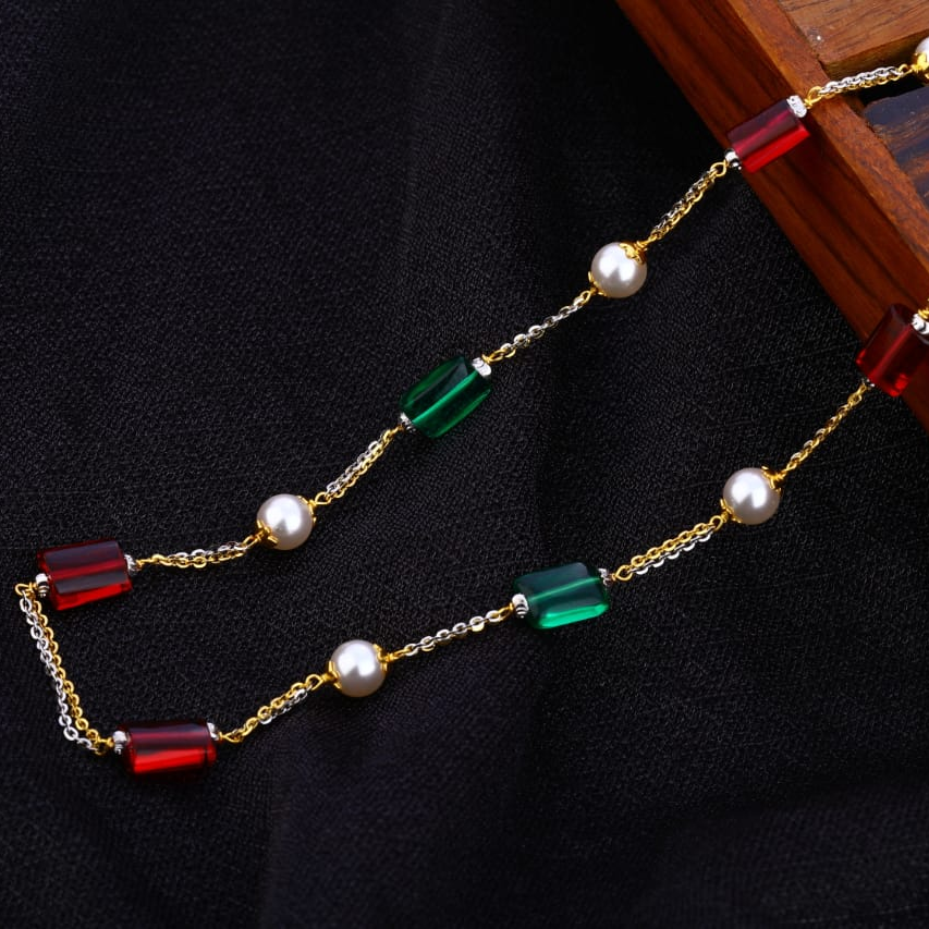 916 Gold Hallmark Ladies Exclusive Moti Mala AC204