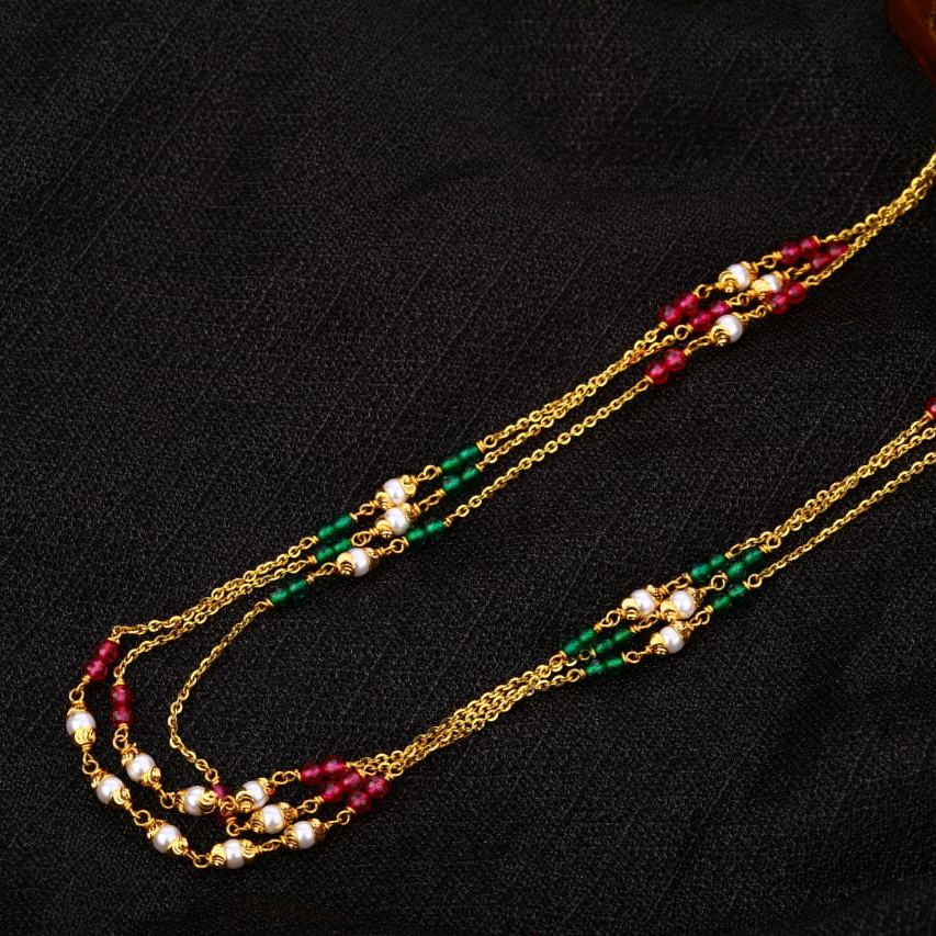 22KT Gold Antique Chainmala AC223