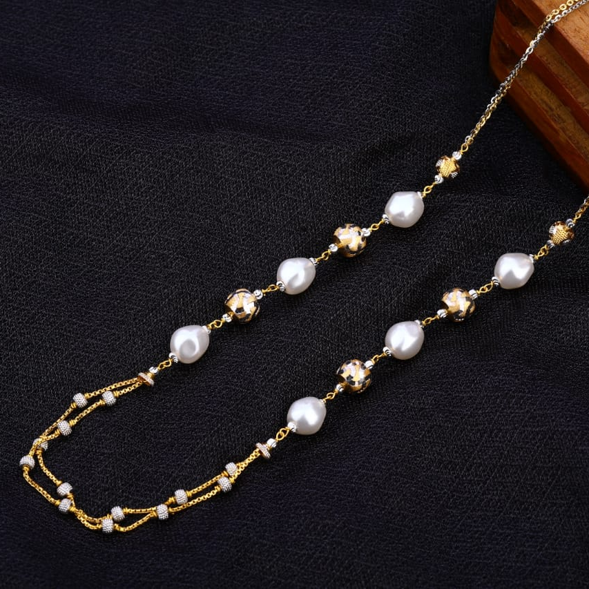 916 Gold CZ Antique Delicate Ladies Chainmala AC254