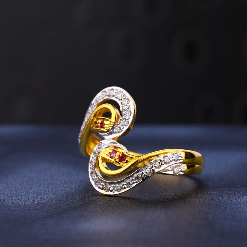 916 gold ladies classic ring lr1010