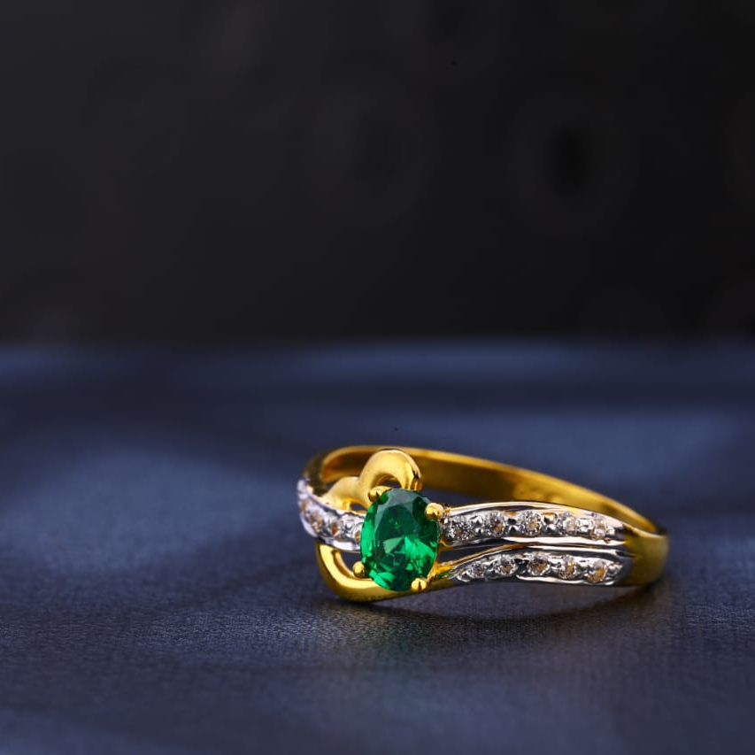 22KT CZ Gold Fancy Ladies Ring LR1022