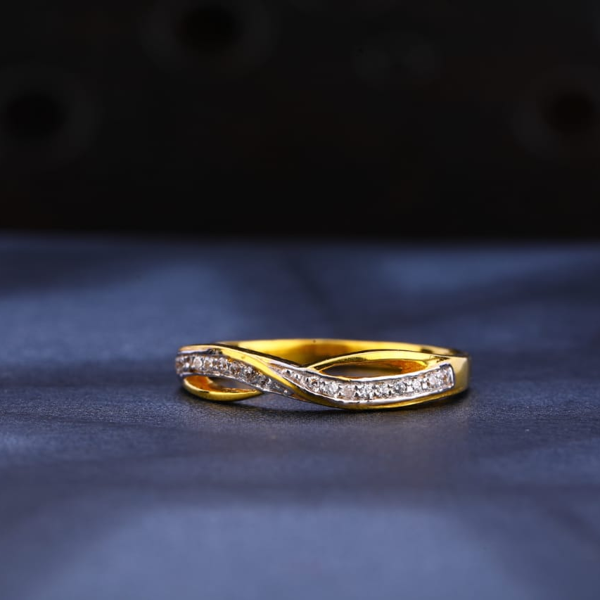 22KT CZ Gold Ladies Ring LR244