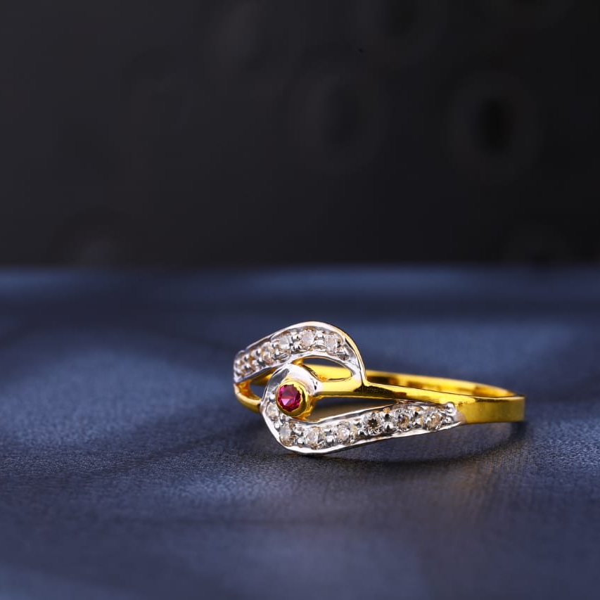22KT Gold Hallmark Classic Ladies Ring LR1035