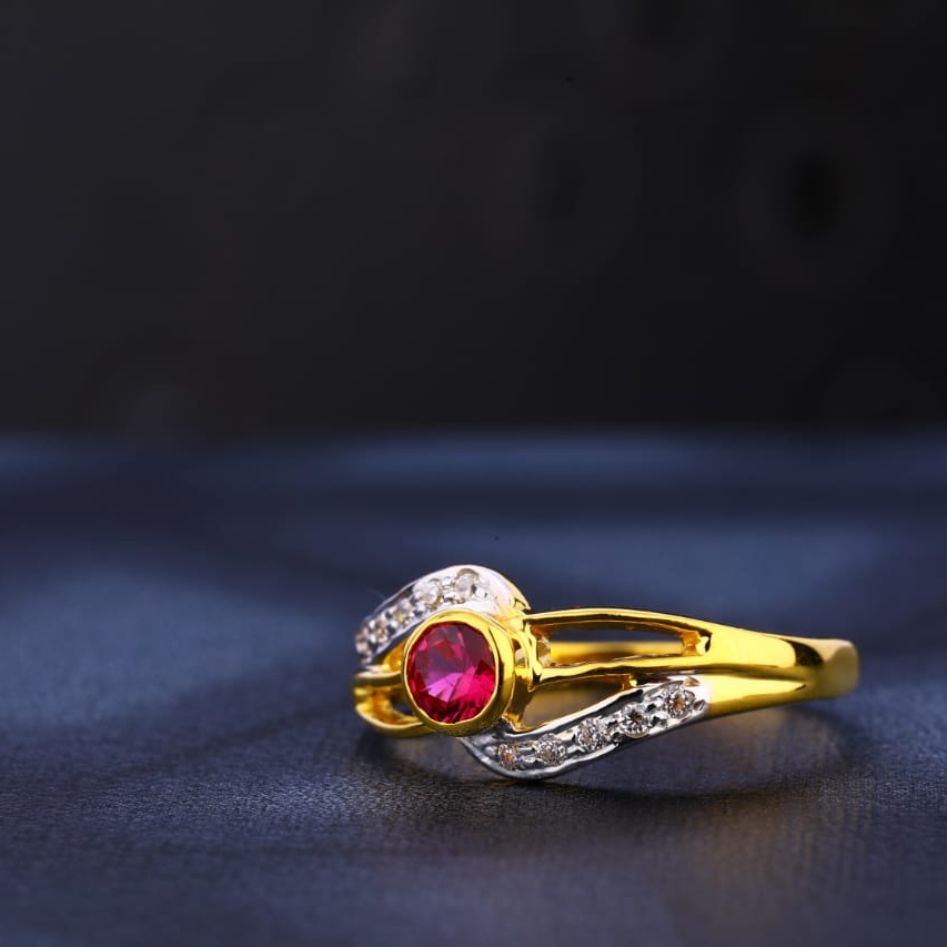 22KT Gold Classic Ladies Ring LR1040