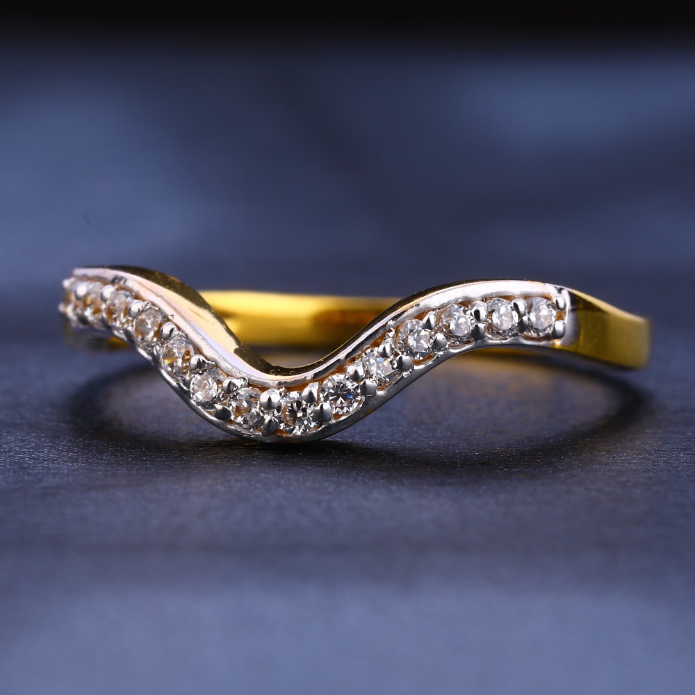 22CT CZ Gold Hallmark stylish Women's  Ring LR293