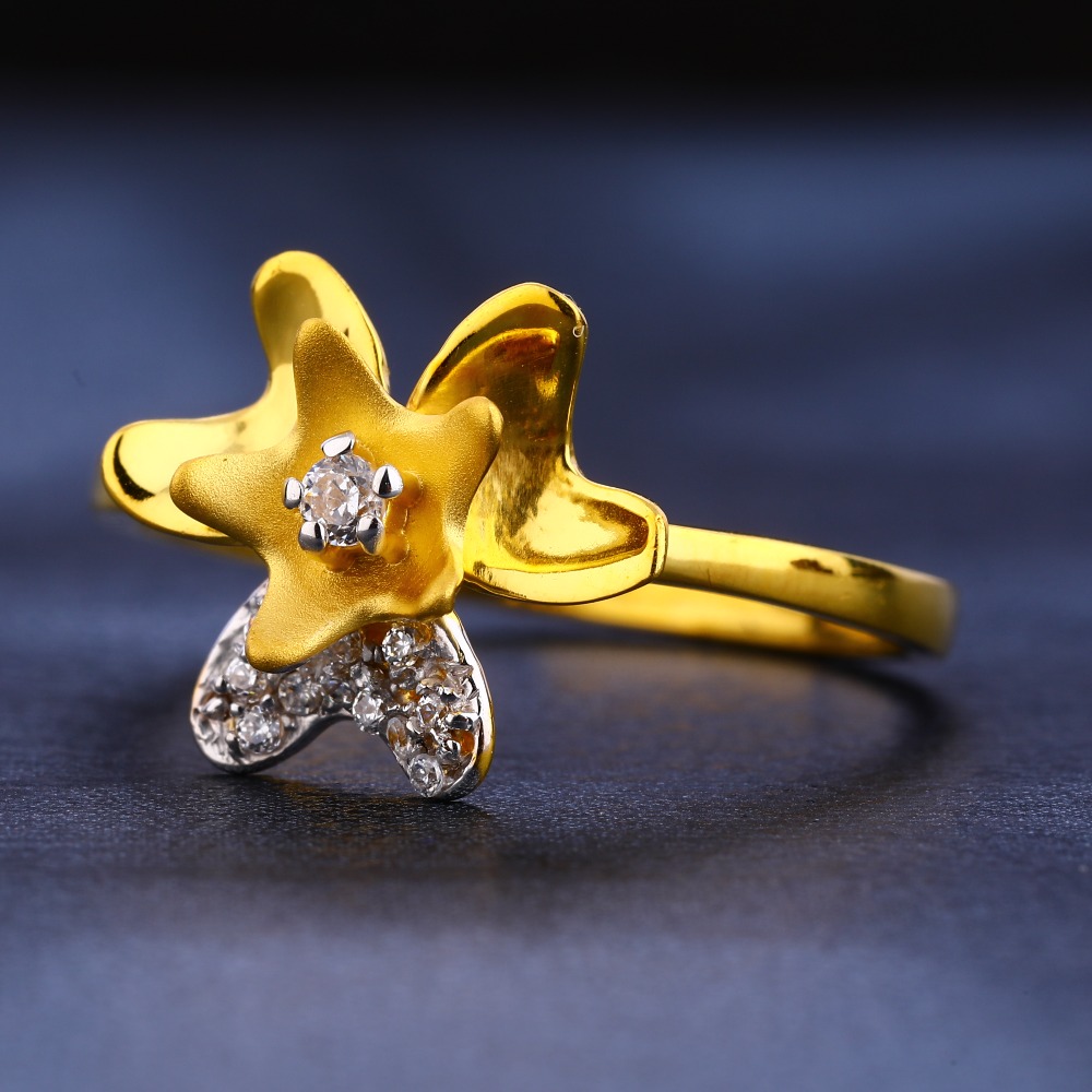 22CT CZ Gold Hallmark exclusive Women's  Ring LR290