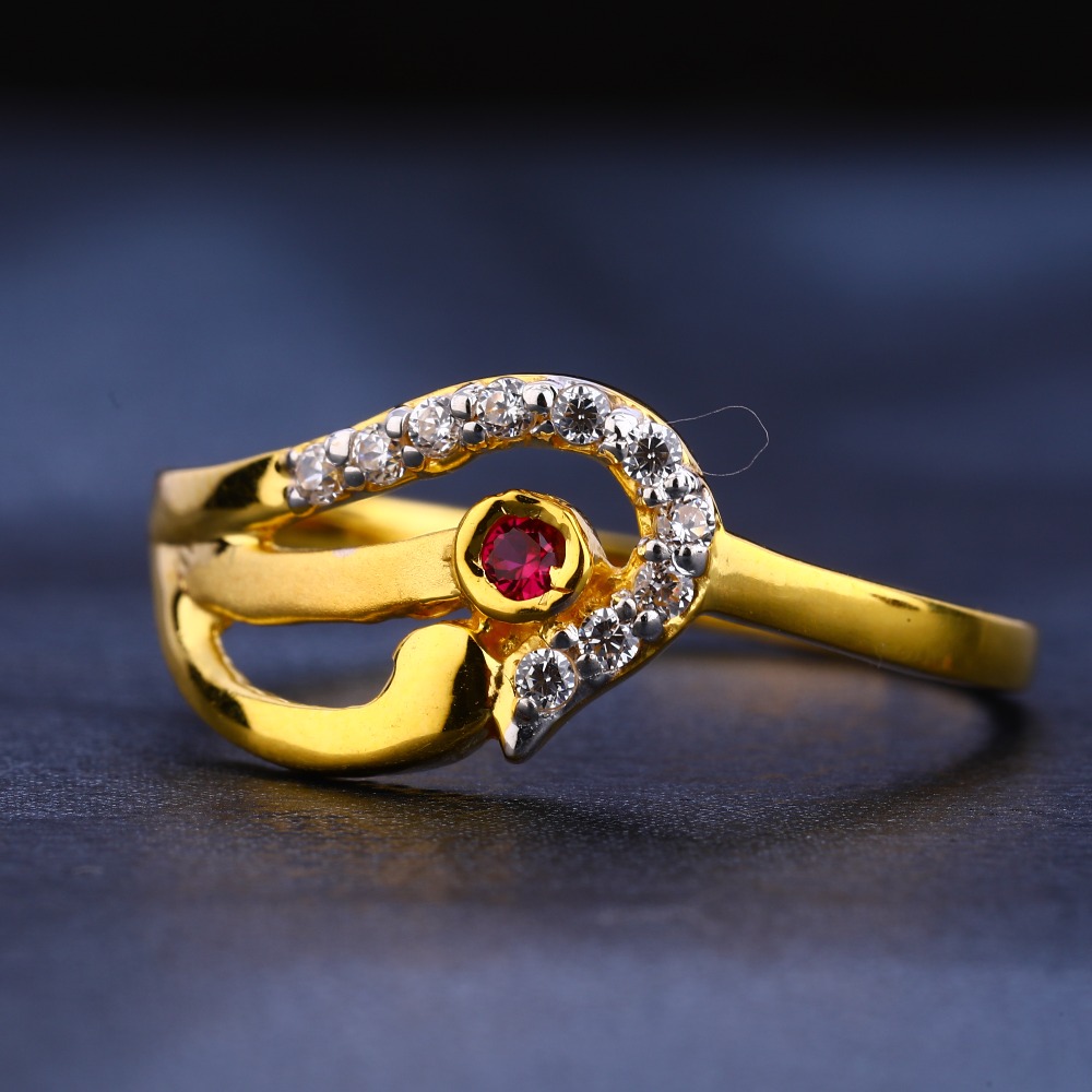 22KT CZ Gold Hallmark Gorgeous Women's Ring LR276
