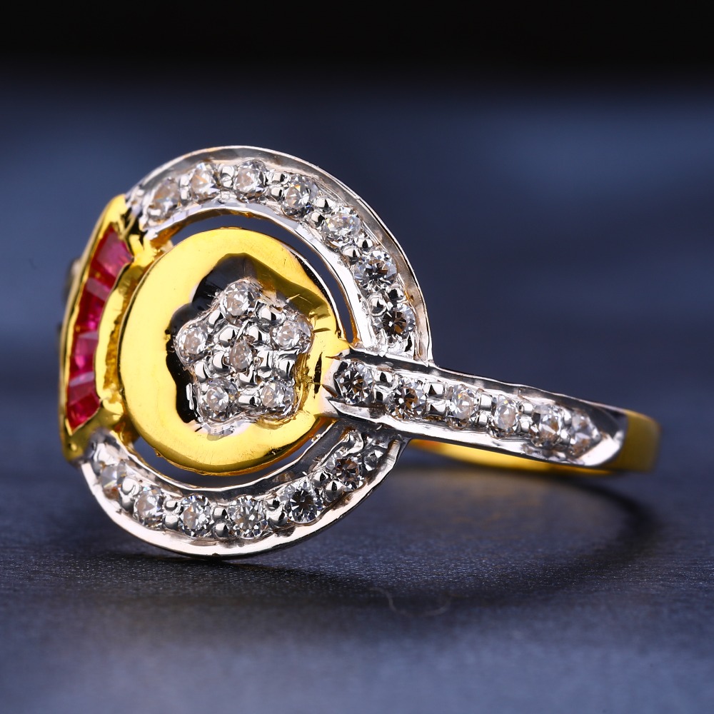 22KT CZ Gold Hallmark Exclusive Women's Ring LR274