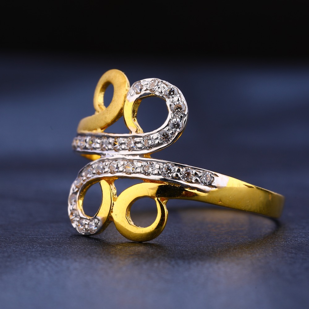 22KT CZ Gold Hallmark Women's Ring LR270