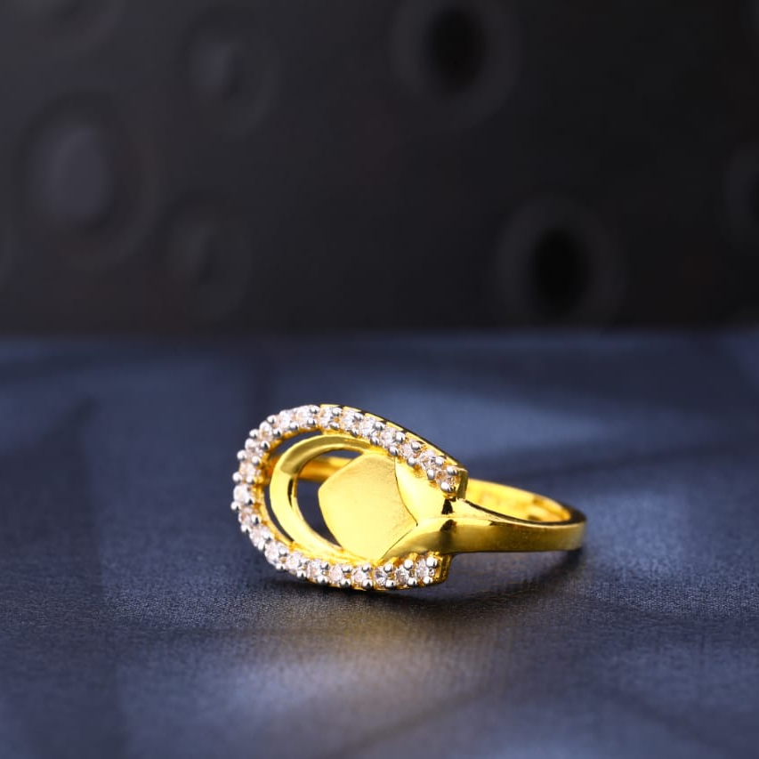 22KT Gold Hallmark Classic Ladies Ring LR941
