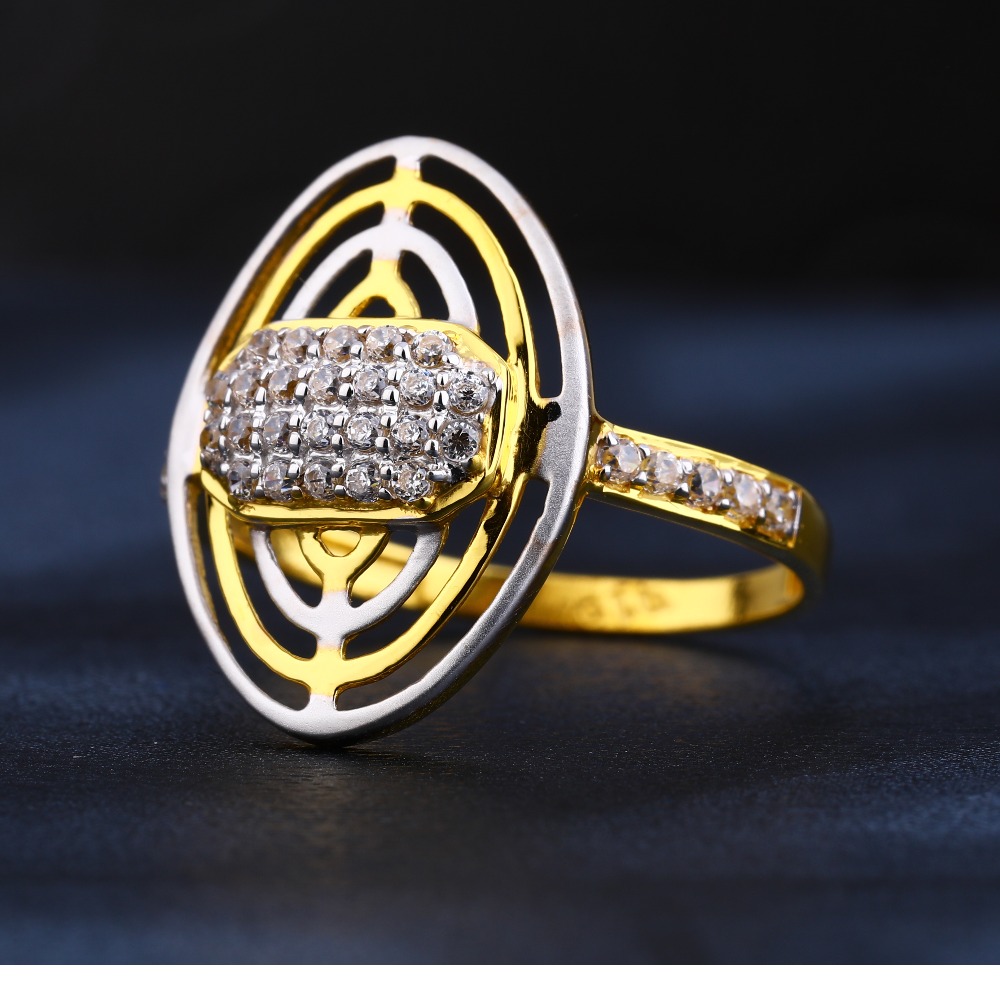 22KT Ladies Gold Gorgeous CZ Ring LR855