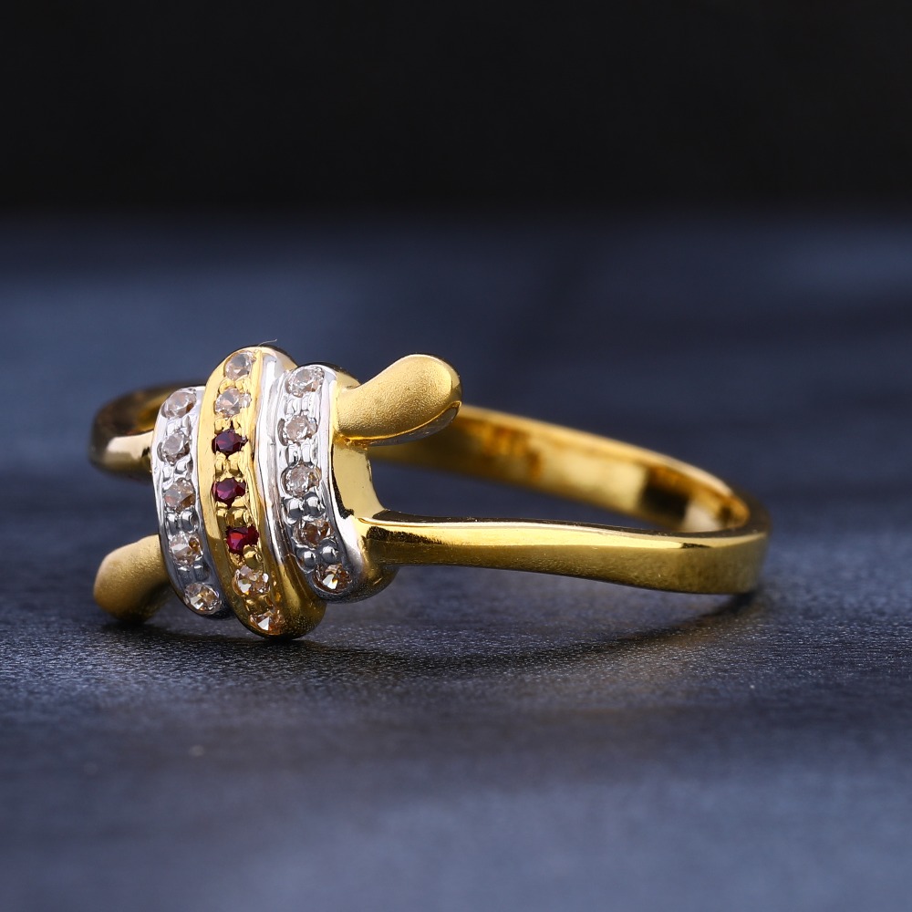 916 Gold CZ  Exclusive Ladies Ring LR1120