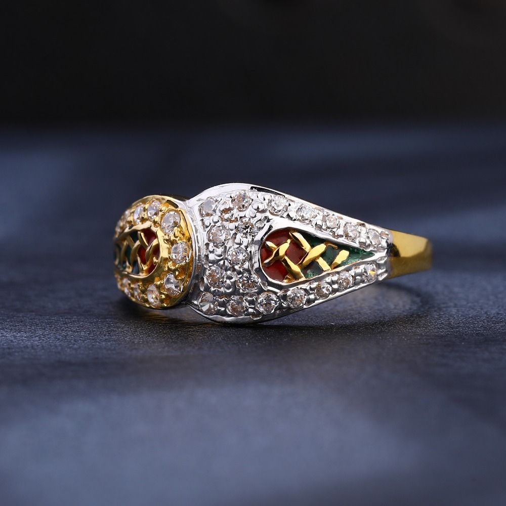 22CT  Gold Women's Gorgeous Hallmark CZ Ring LR1114