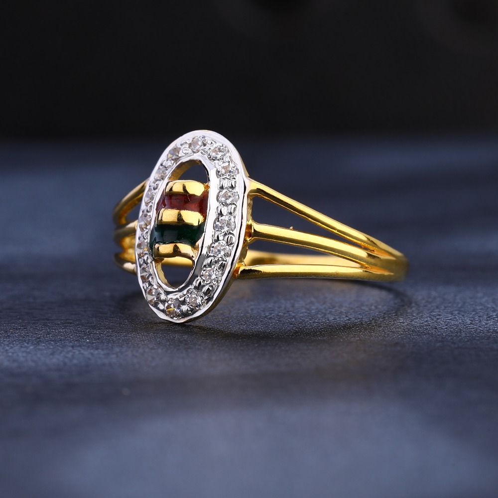 916 Cz Gold Hallmark Women's Ring LR1076