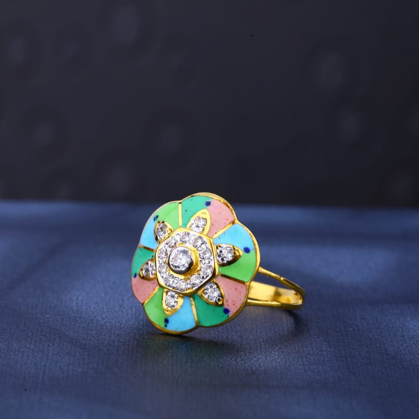 916 Gold CZ Hallmark Gorgeous Ladies Ring LR475