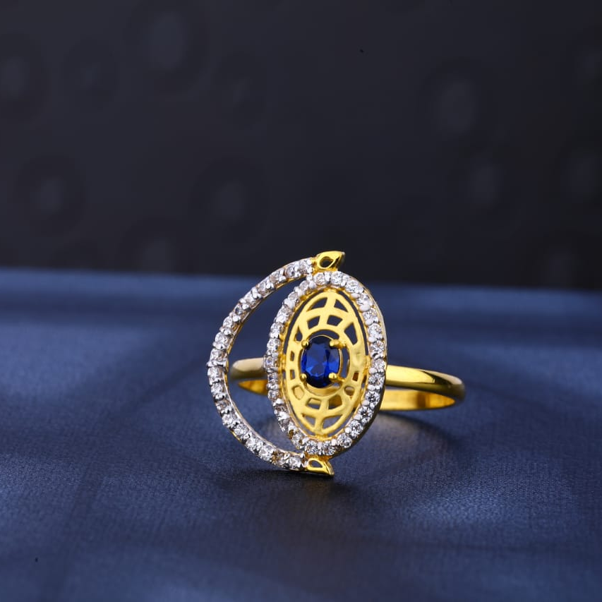 22KT Gold CZ Hallmark Gorgeous Ladies Ring LR519