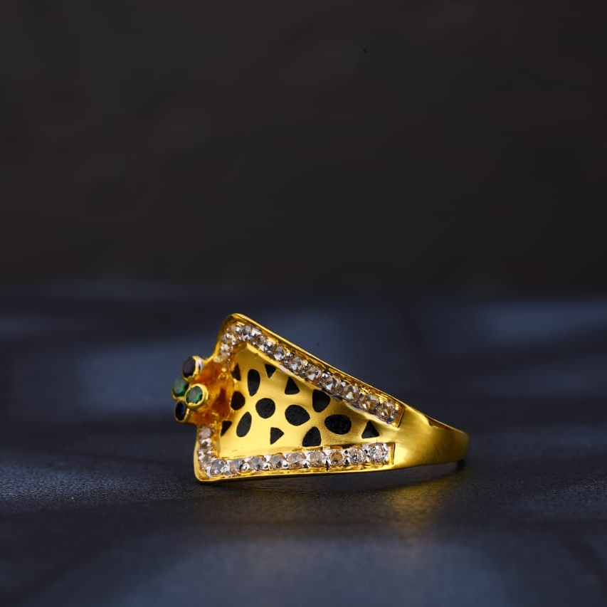 22KT Gold CZ Hallmark Ladies Ring LR799