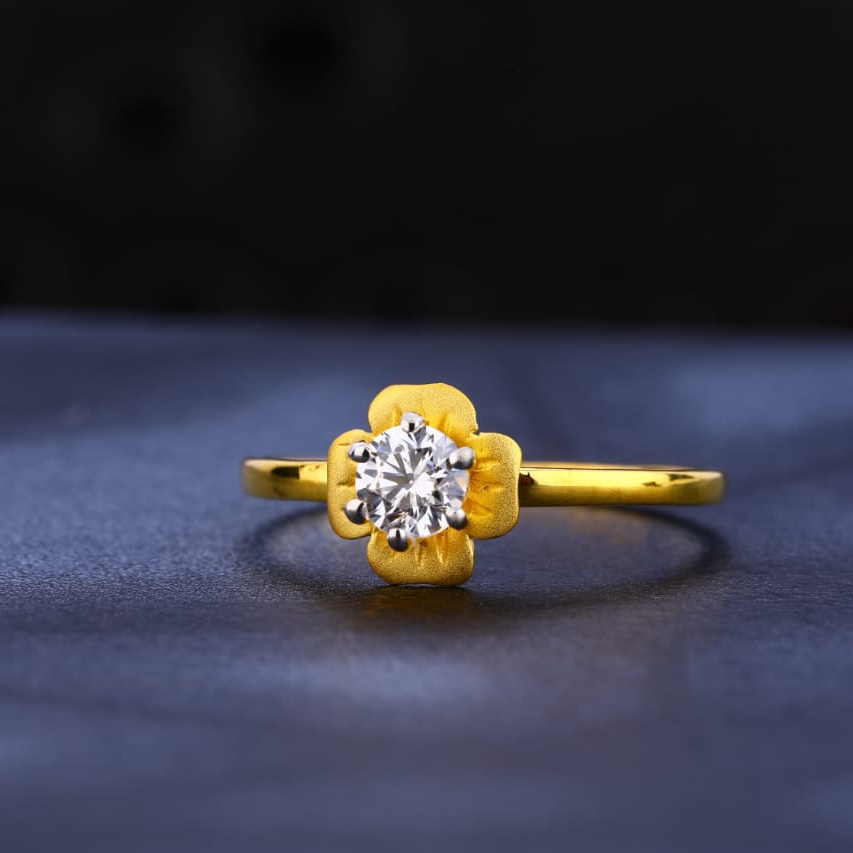22KT Gold Hallmark Ladies Ring LR358
