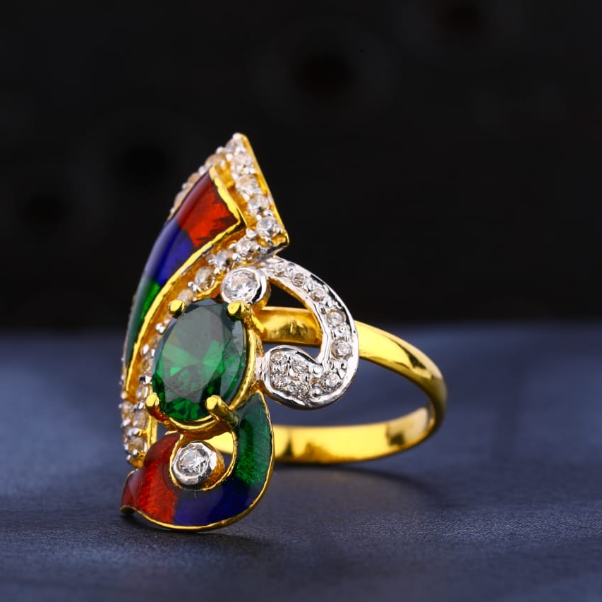 22KT Gold Ladies Fancy Ring LR355