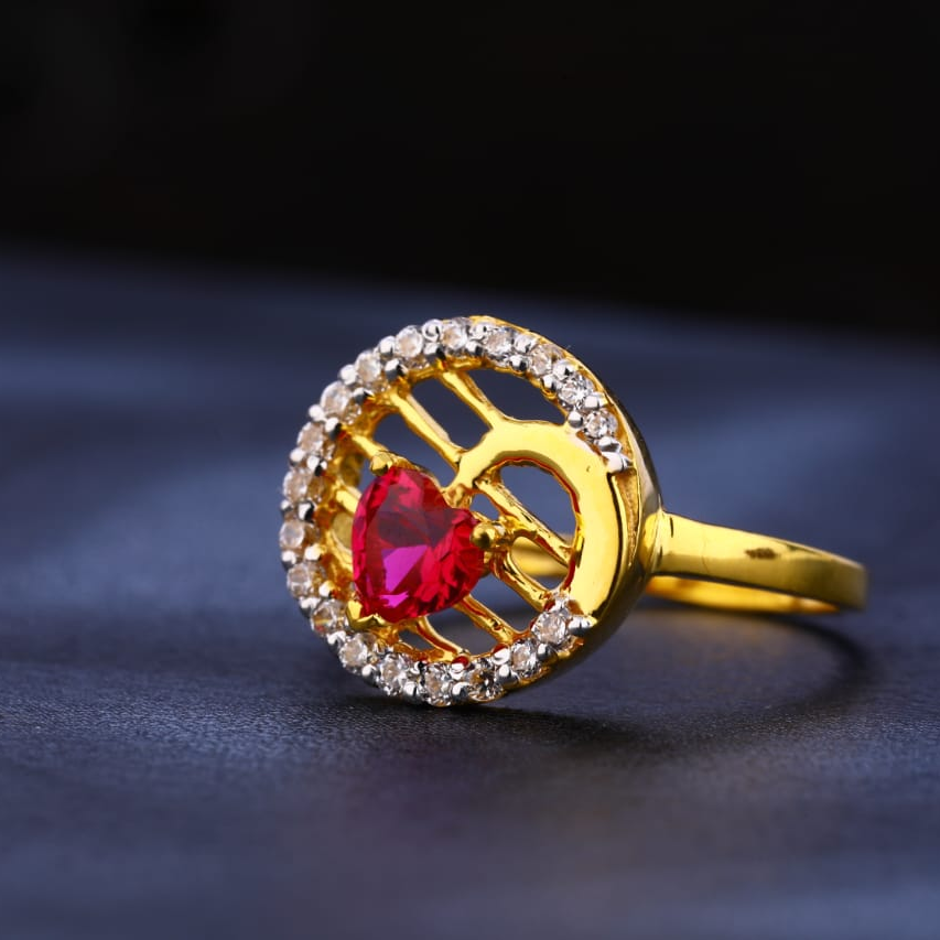 22KT Gold Ladies Designer Ring LR352
