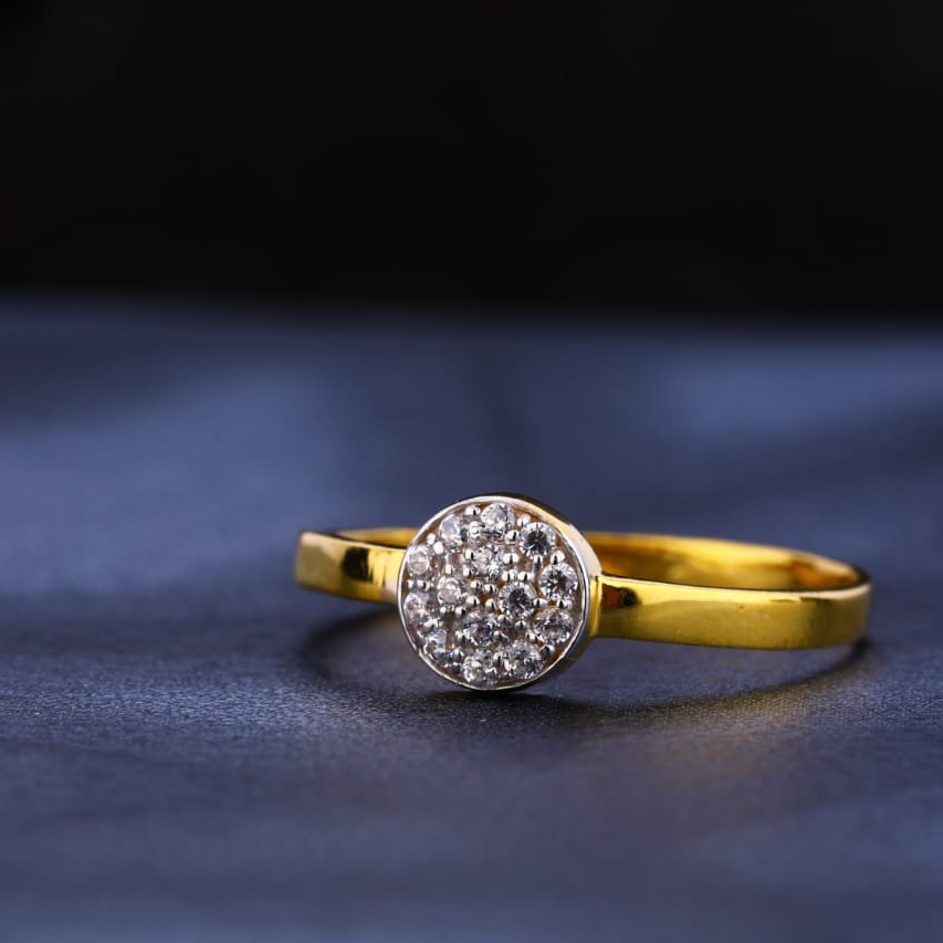 916 Gold CZ Ladies Exclusive Ring LR335