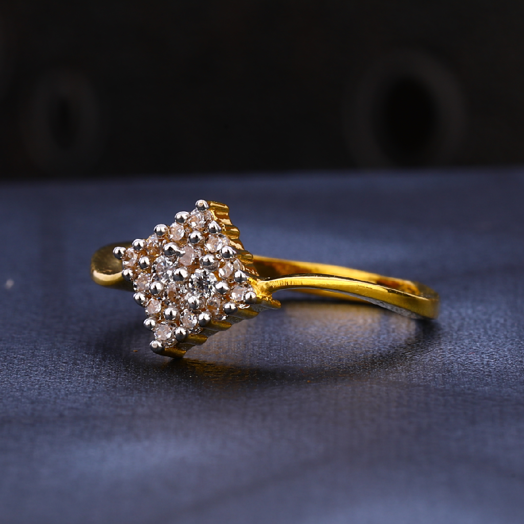 22kt Ladies Gold Cz Ring LR1579