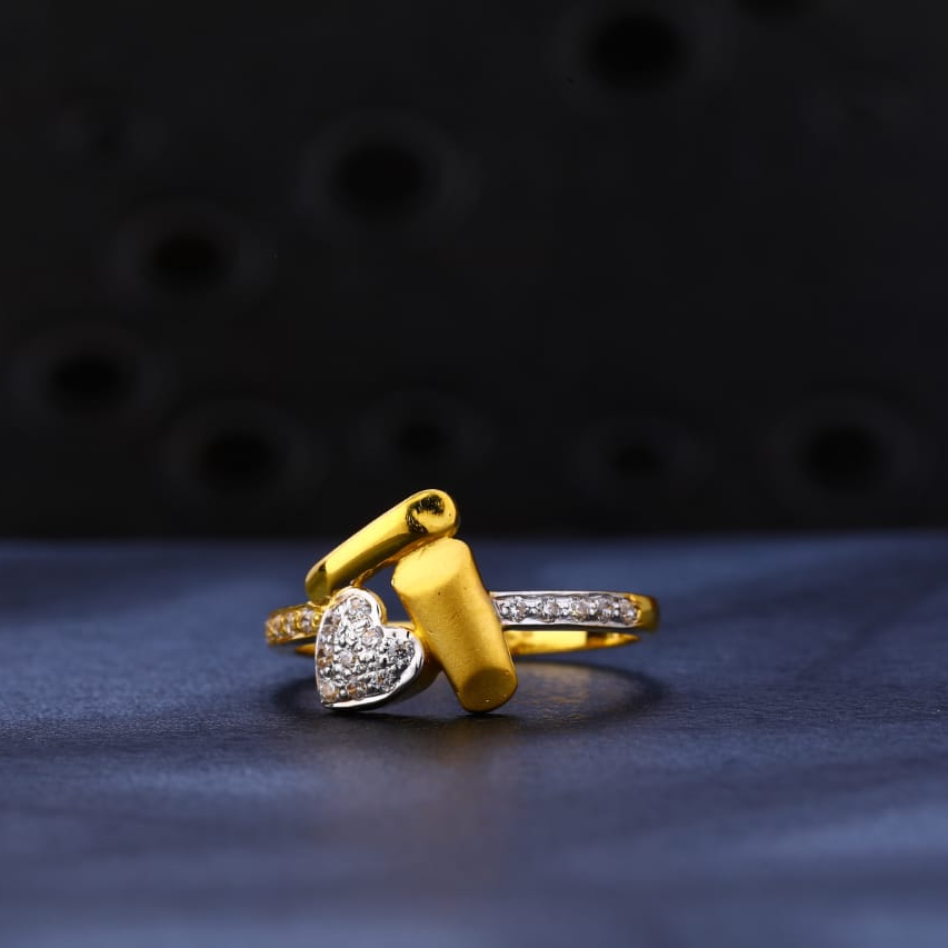 22KT Gold CZ Gorgeous Ladies Ring LR1175