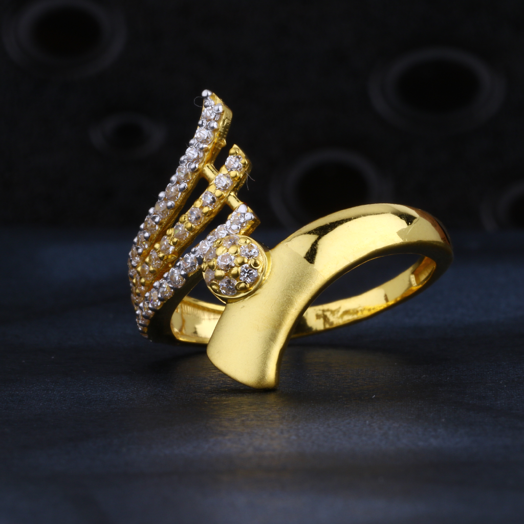 22CT CZ Gold Ladies Ring LR1514