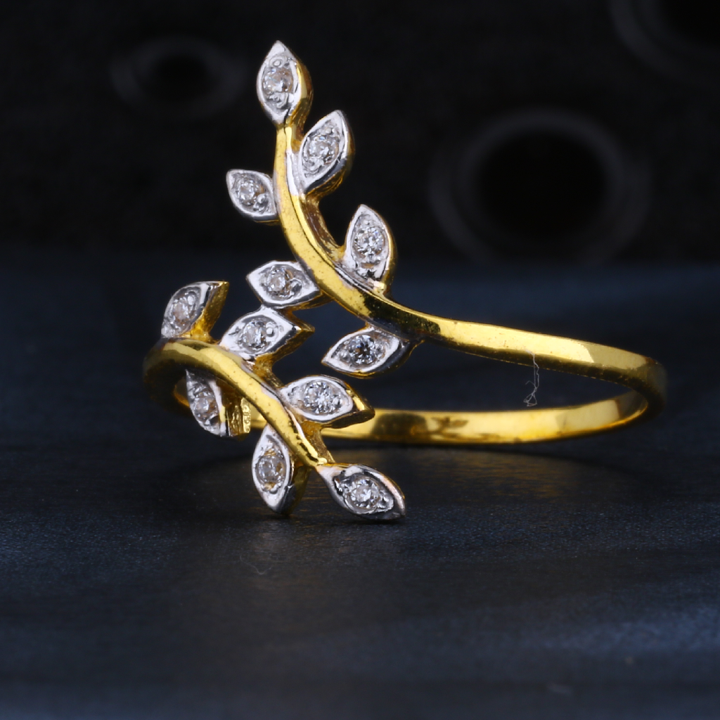 22CT CZ Gold Hallmark Designer Women's Ring LR1350