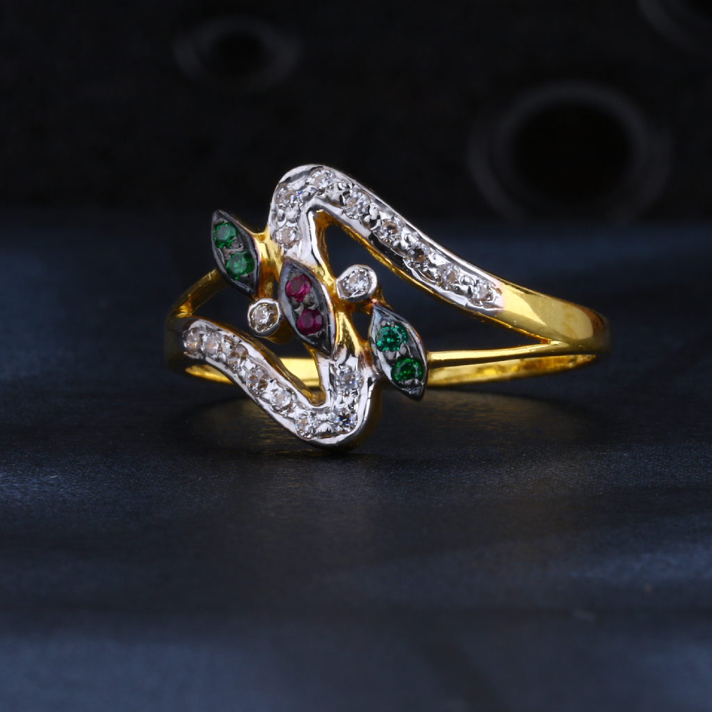 22CT CZ Gold Hallmark Women's Ring LR1348