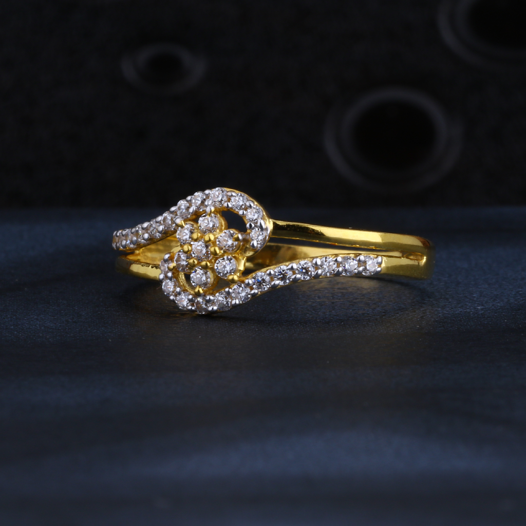 22CT CZ Gold Women's Ring LR1302