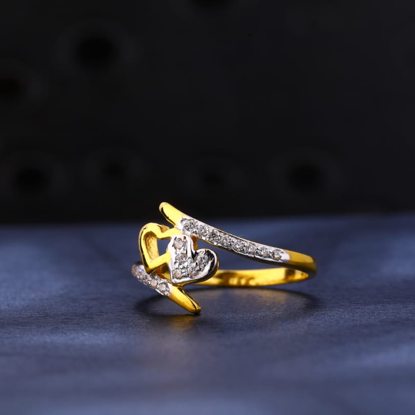 916 Gold CZ Hallmark Ladies Fancy Ring LR1284