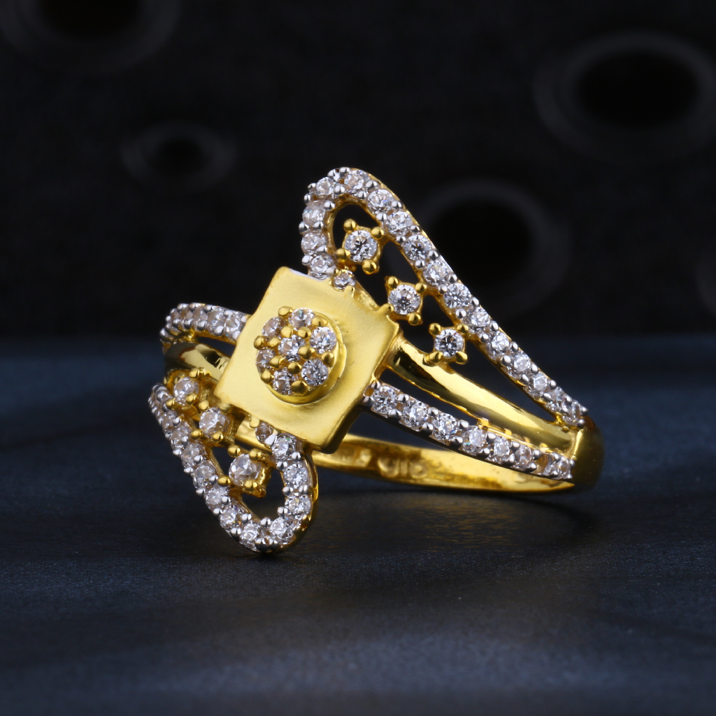 22CT Gold Designer Women's Ring LR1288
