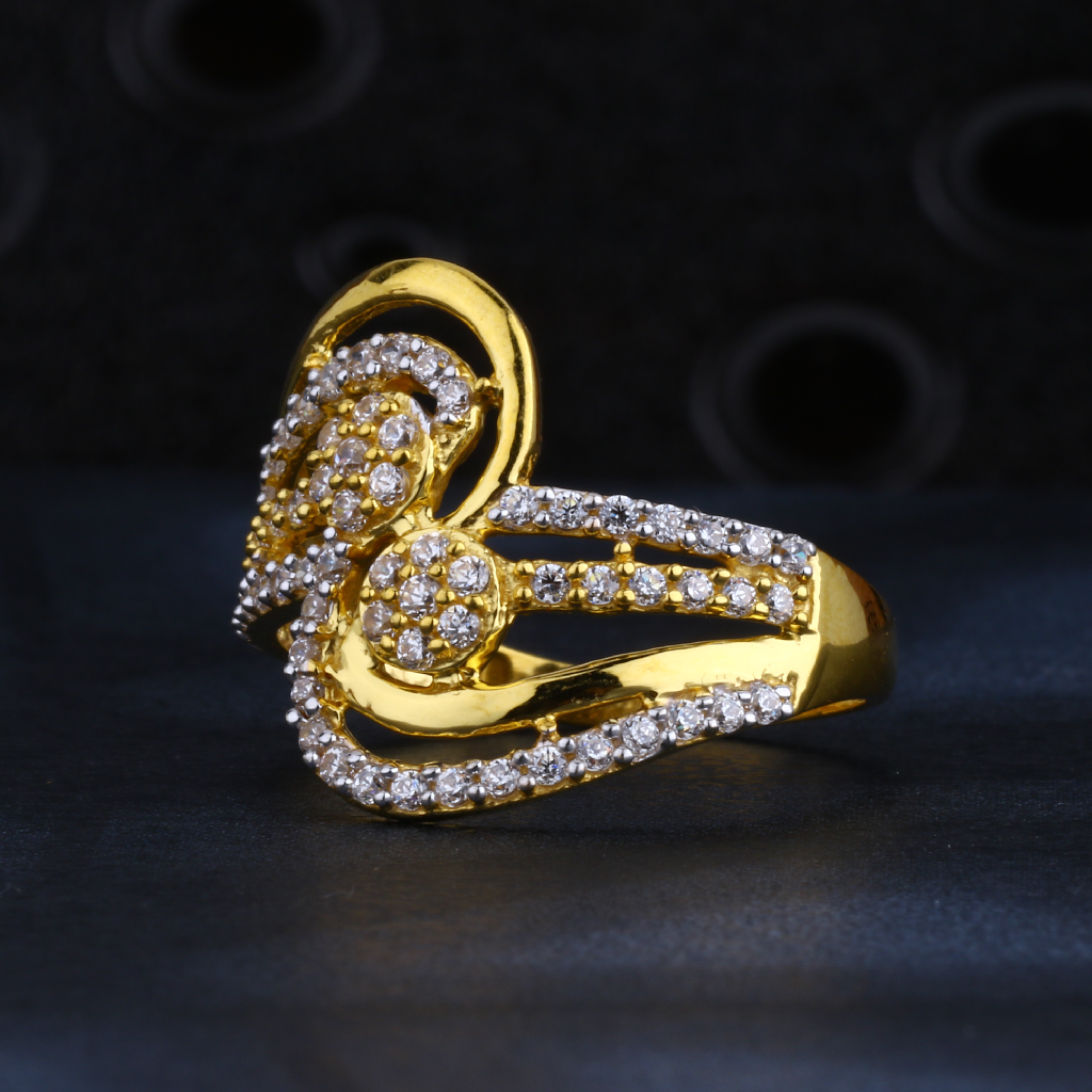 22CT Gold  Women's Exclusive CZ Ring LR1451