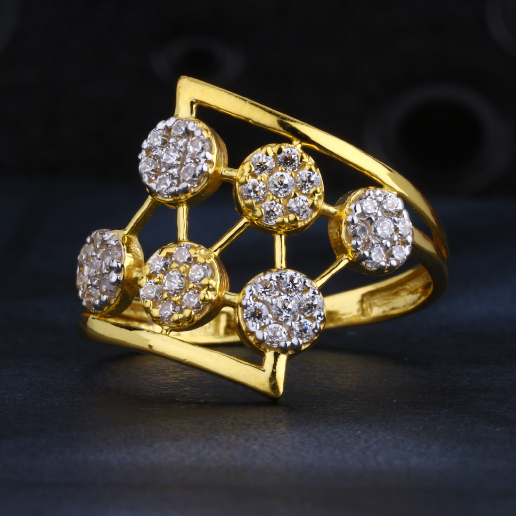 22KT CZ Gold Gorgeous Ladies Ring LR1429