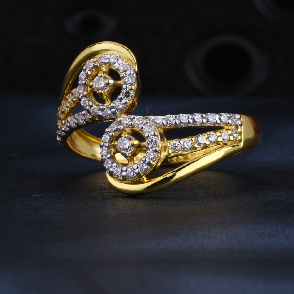 916 CZ Gold Delicate  Hallmark Ladies Ring LR1400