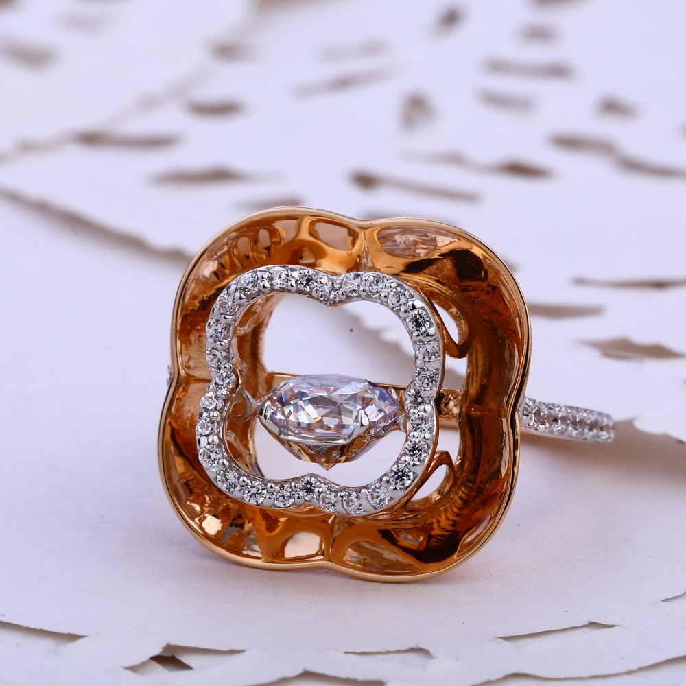 18CT  Rose Gold Hallmark Classic Women's  Ring RLR773