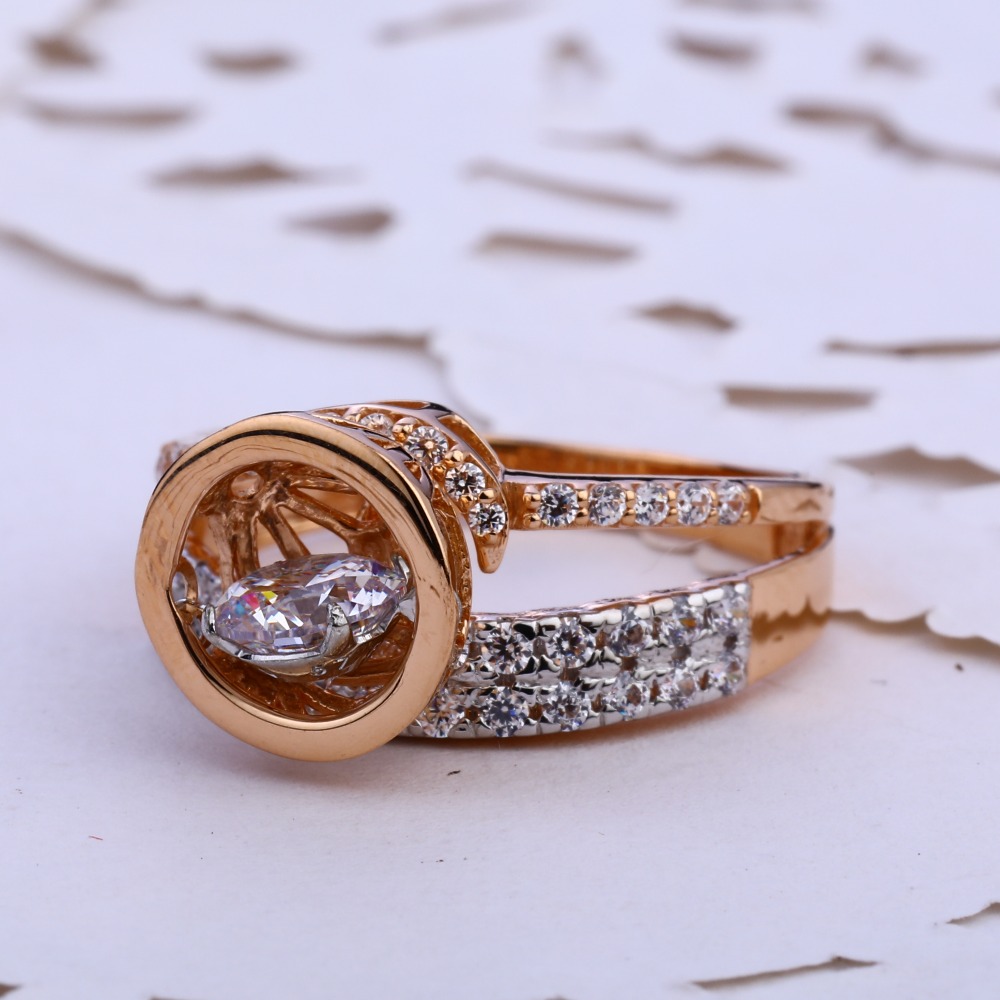 18KT Rose Gold Hallmark Gorgeous Women's Ring RLR762