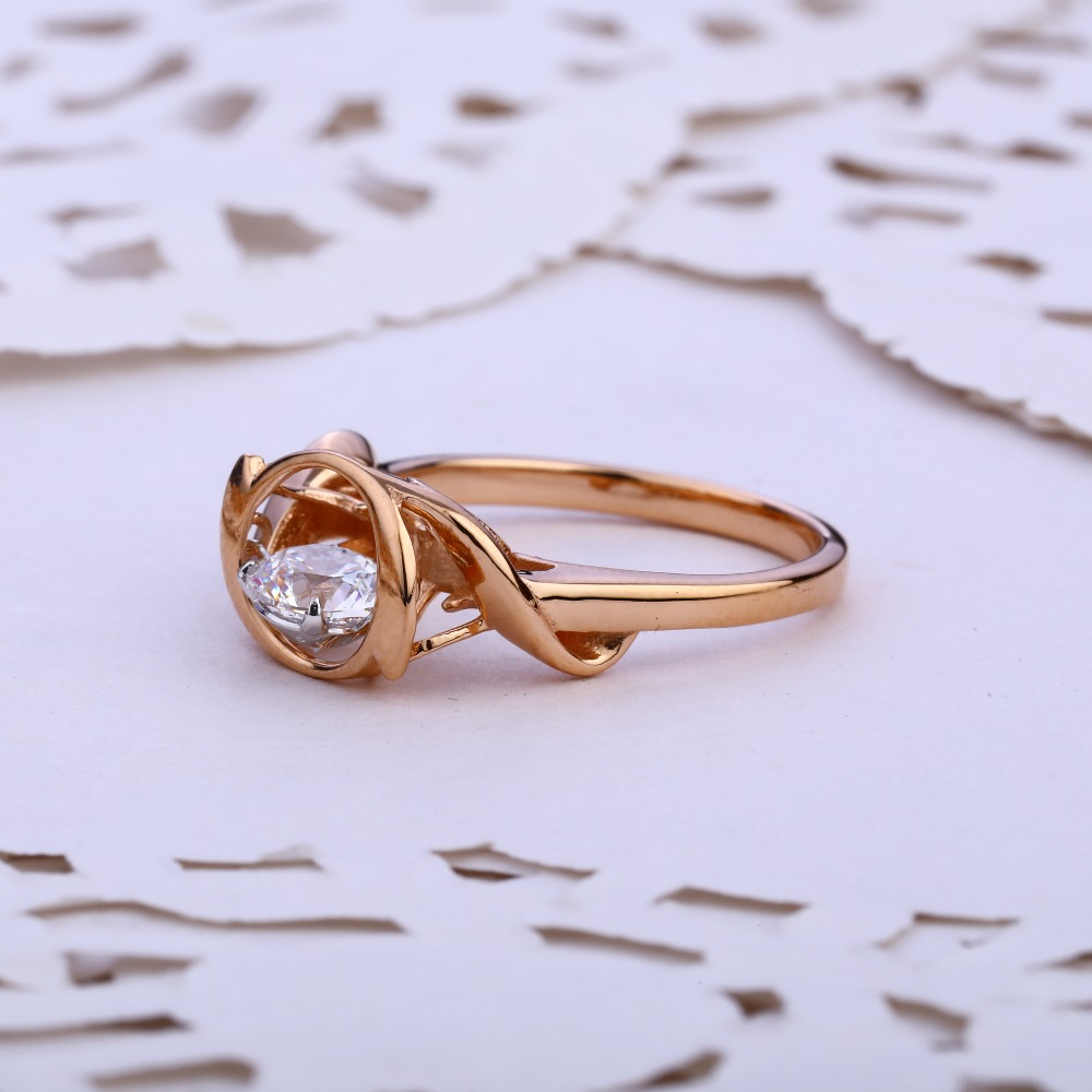 18KT Rose Gold Exclusive Ladies Ring RLR752