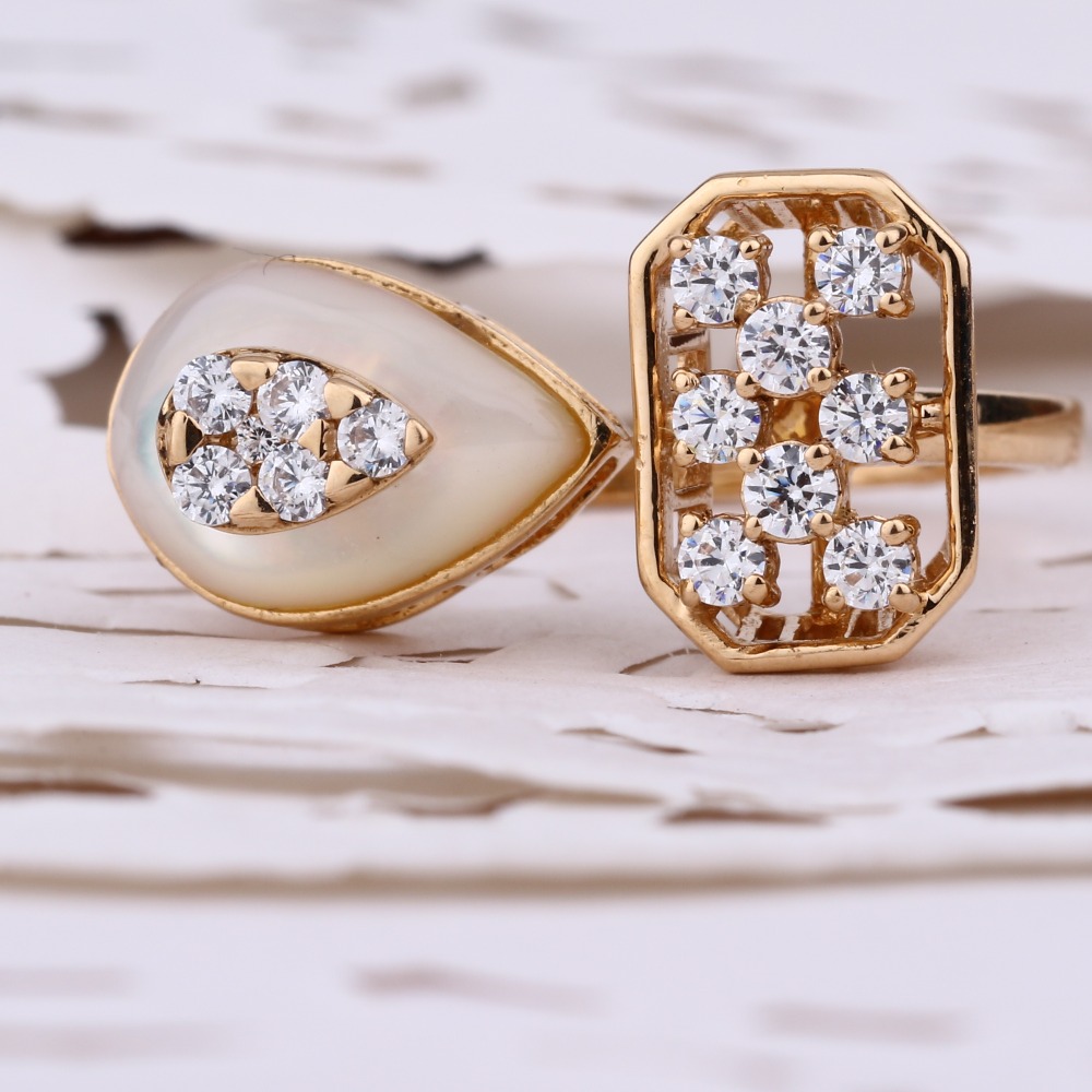 18KT Rose Gold Designer Ladies Ring RLR877