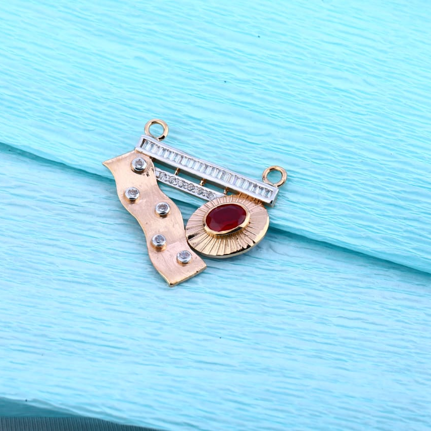 18KT Rose Gold Mangalsutra Pendant RMPN129