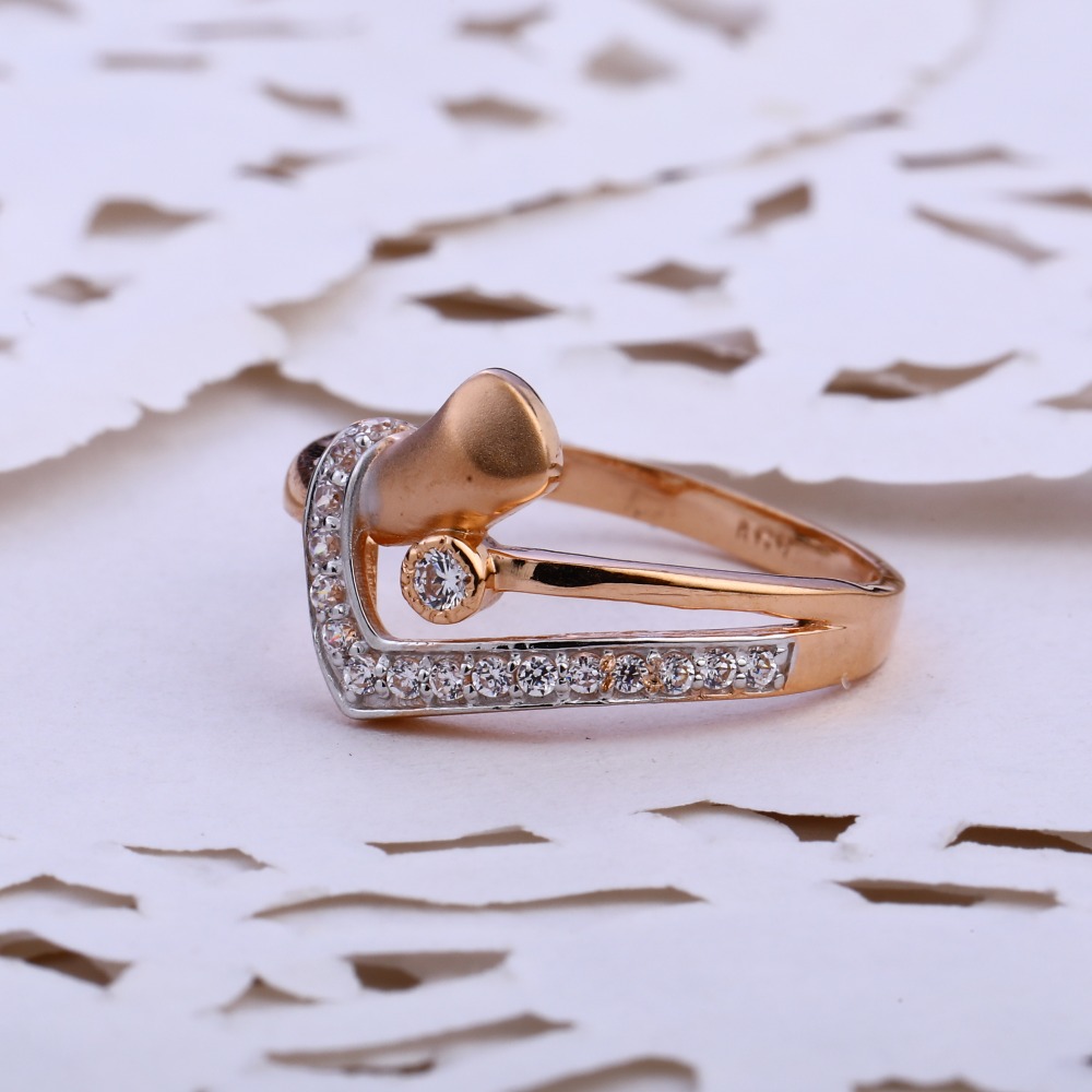 18KT CZ  Rose Gold Hallmark Ring RLR843